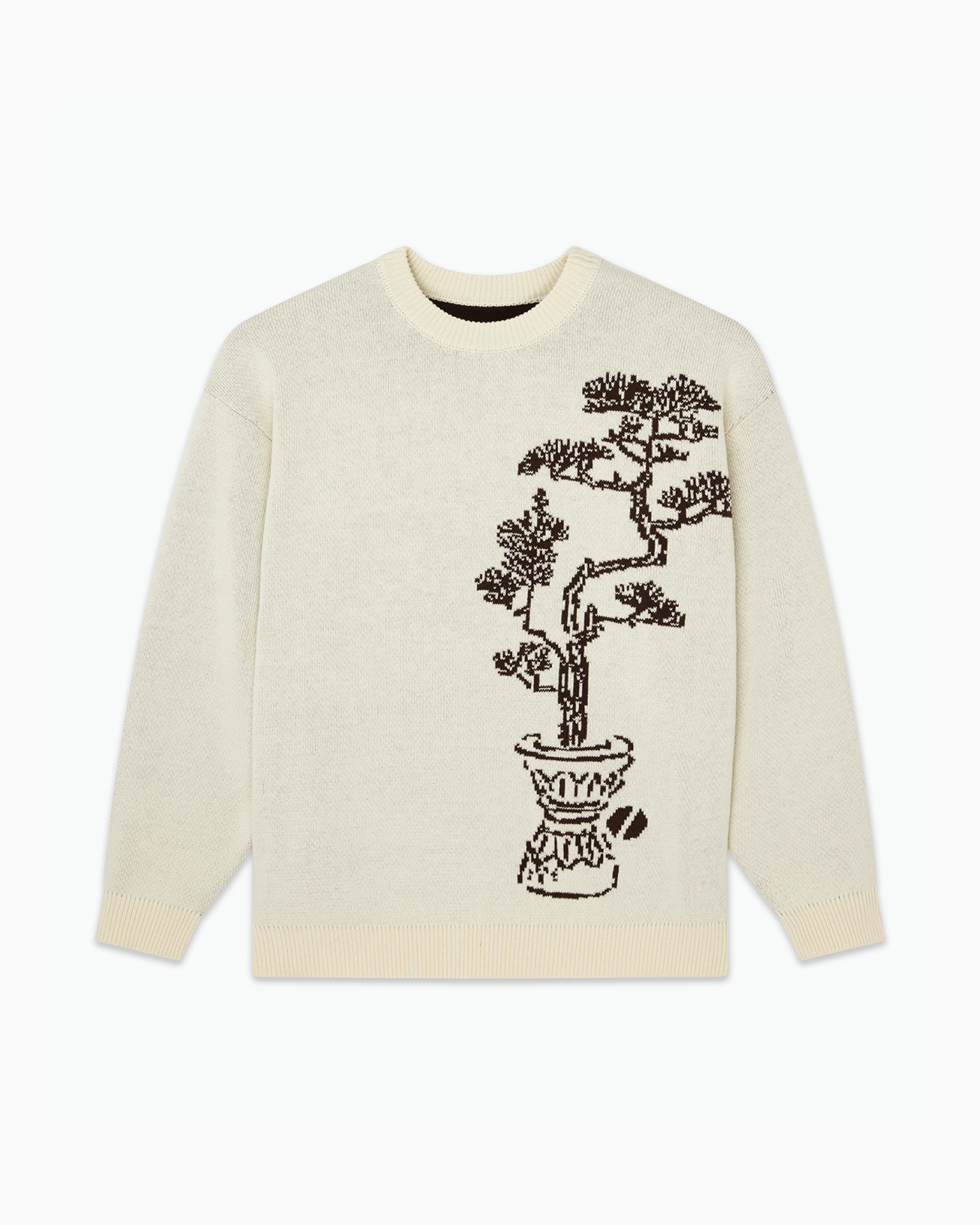 BONZAI KNITTED SWEATER (REVERSIBLE) – Nextdoor Originals BONZAI KNITTED SWEATER (REVERSIBLE) – Nextdoor Originals