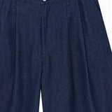 CHIFLEY PLEATED DENIM SHORTS