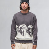 BOOMER KNITTED SWEATER (REVERSIBLE)
