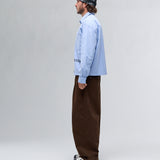 SONA PLEATED PANTS - BROWN
