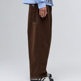 SONA PLEATED PANTS - BROWN