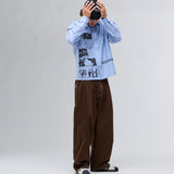 SONA PLEATED PANTS - BROWN