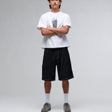 CHIFLEY PLEATED SHORTS - BLACK