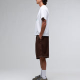 CHIFLEY PLEATED SHORTS - BROWN