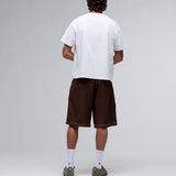 CHIFLEY PLEATED SHORTS - BROWN