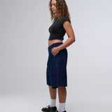 CHIFLEY PLEATED DENIM SHORTS