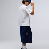 CHIFLEY PLEATED DENIM SHORTS