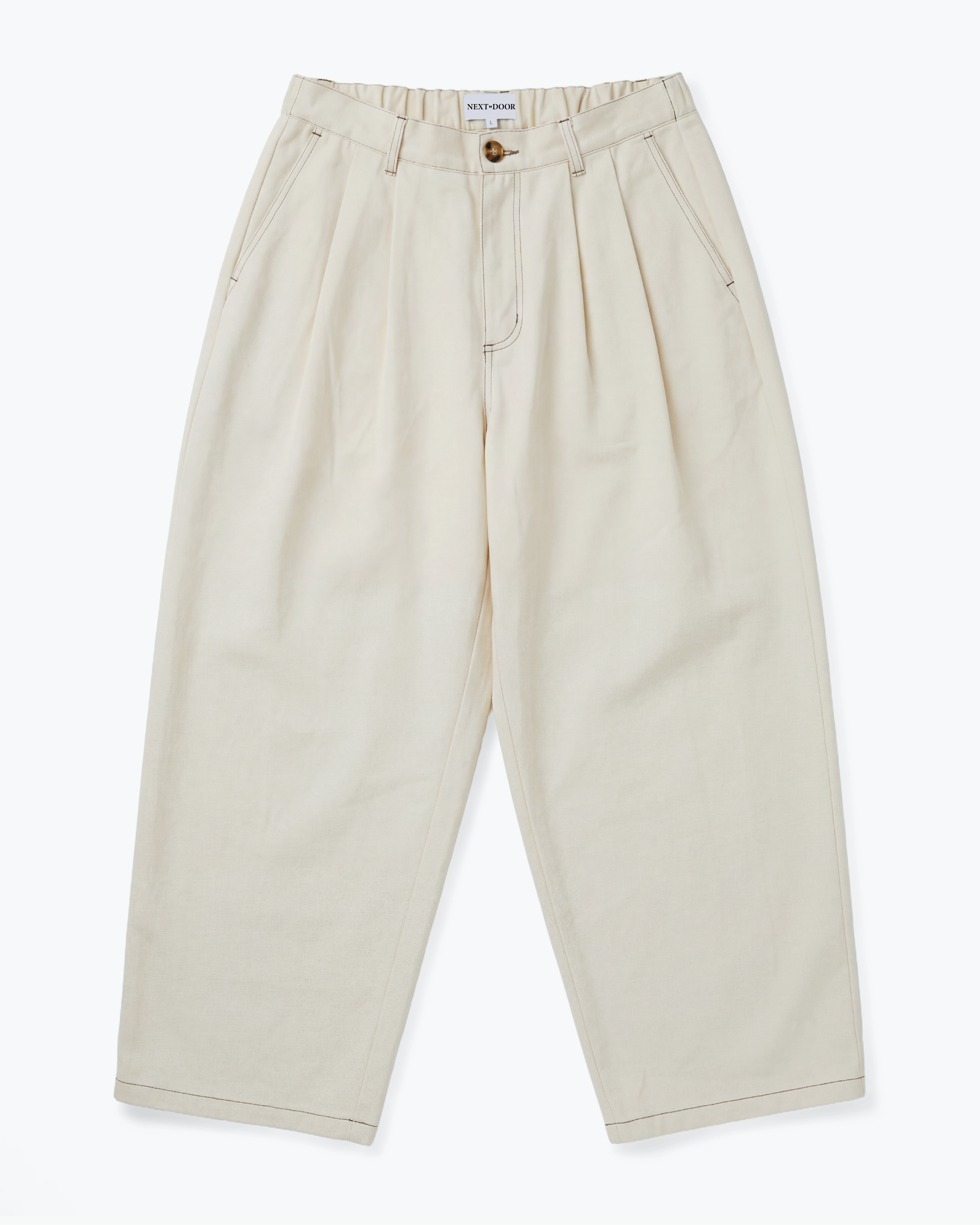SONA PLEATED PANTS - CREAM