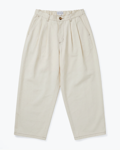 SONA PLEATED PANTS - CREAM