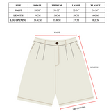 CHIFLEY PLEATED SHORTS - CREAM